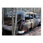 Old Vintage Wrecked Car (Front Horizontal)