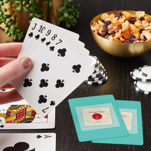 Old Vinyl Record Playing Cards