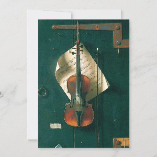Old Violin Still Life by William Michael Harnett