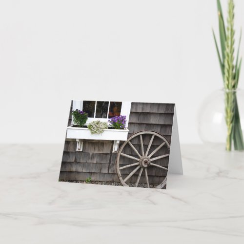 Old Wagon Wheel Thank You Card