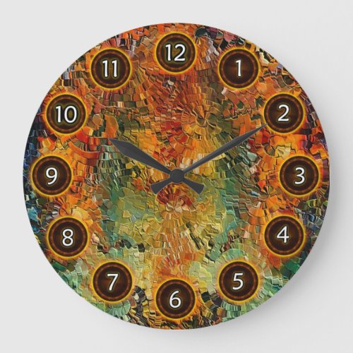 Old wall by rafi talby large clock