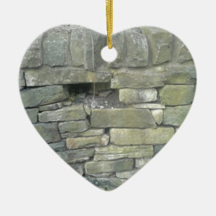 Old Wall, Stone, Bricks Ceramic Ornament