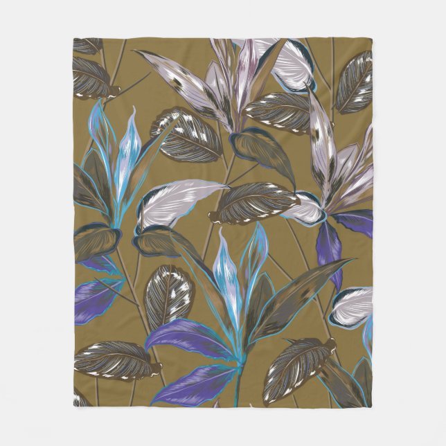 Old wall texture with cracks,  retro background,   fleece blanket (Front)