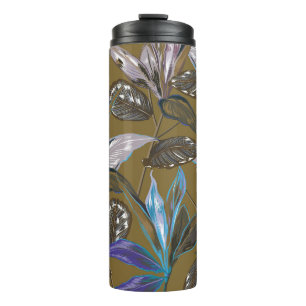 Old wall texture with cracks, retro background, thermal tumbler