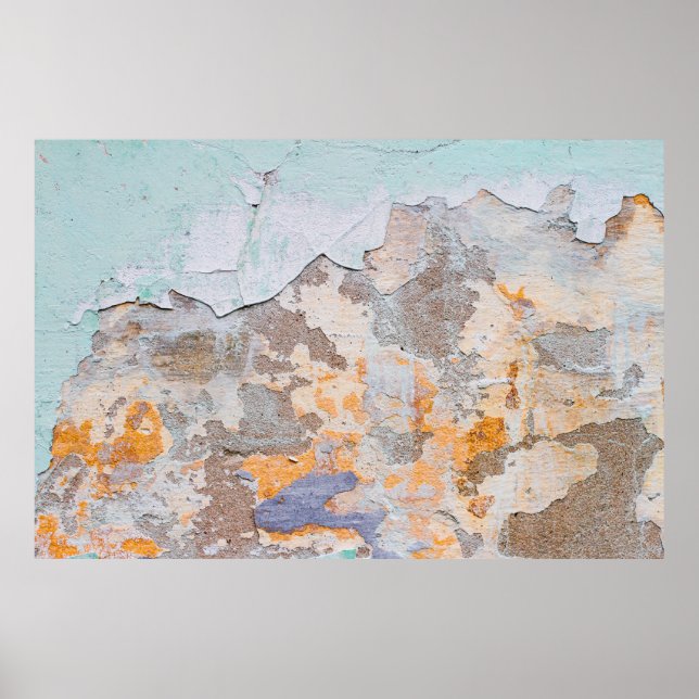 Old Wallgrunge, abstract, ancient, art, background Poster (Front)