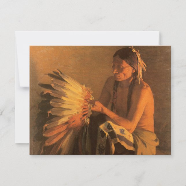 Old War Bonnet by Joseph Henry Sharp (Front)