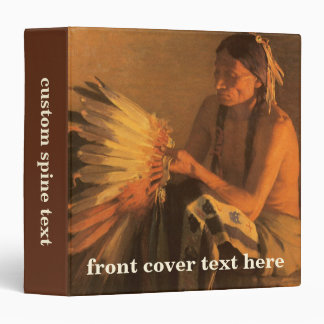 Old War Bonnet by Joseph Henry Sharp 3 Ring Binder