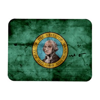 Old Washington State Flag Magnet by FlagWare at Zazzle
