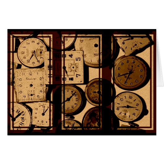 Old Watch Triptych Cards (Front Horizontal)