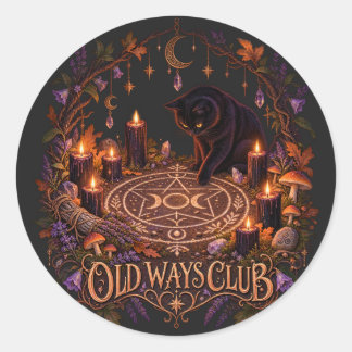 Old Ways Ritual Classic Round Sticker