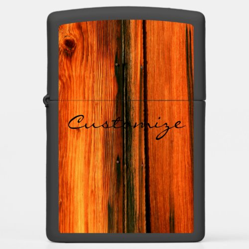 Old weathered barn boards Thunder_Cove Zippo Lighter