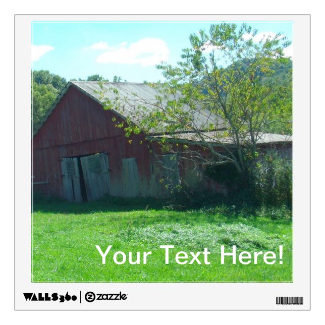 Old Weathered Barn Wall Decal (Front)