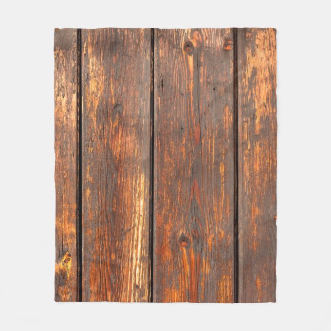 Old,  weathered planks background textureabstract, fleece blanket (Front)