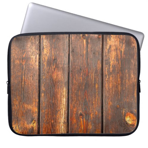 Old  weathered planks background textureabstract laptop sleeve