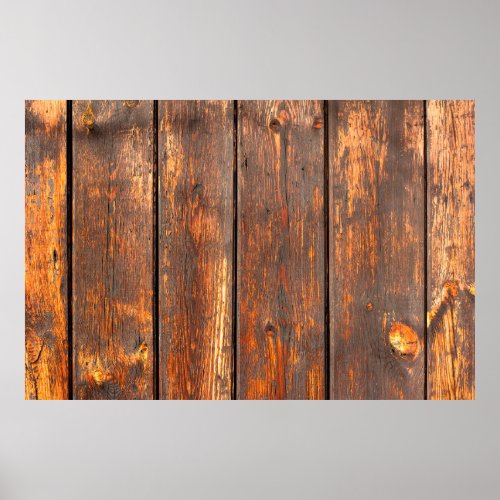 Old  weathered planks background textureabstract poster