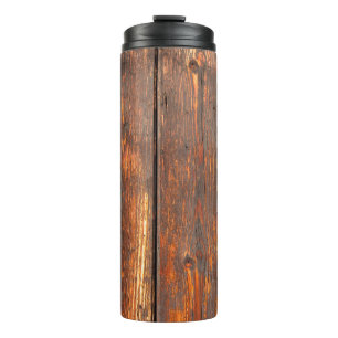 Old, weathered planks background textureabstract, thermal tumbler