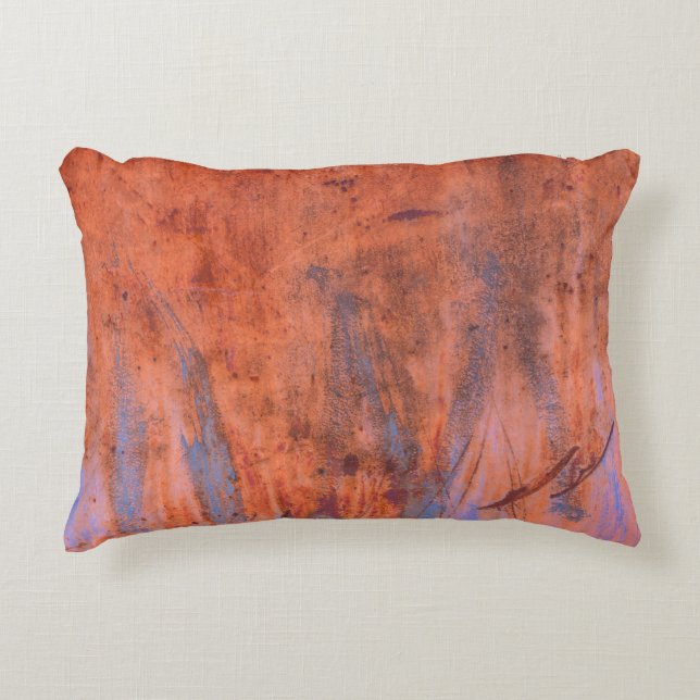 Old weathered rusty textureabstract, aged, aging,  accent pillow (Front)