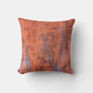 Old weathered rusty textureabstract, aged, aging, throw pillow