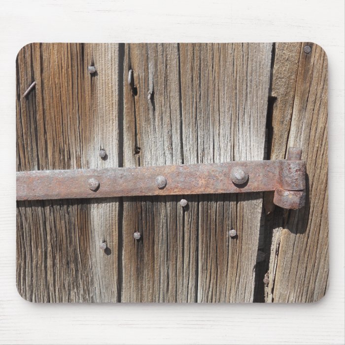 Old Weathered Wood and Rusty Metal Mouse Pads
