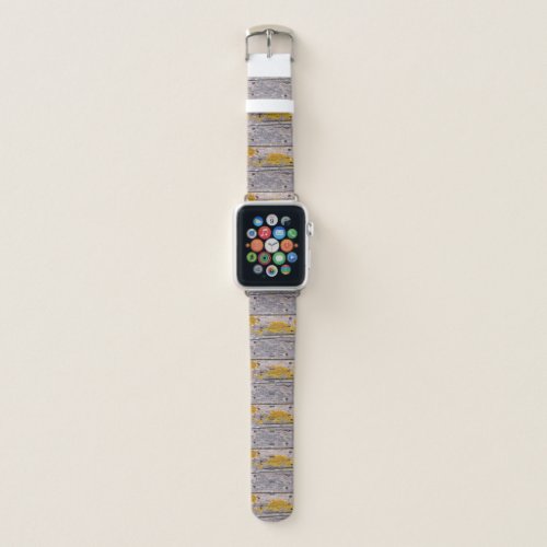 Old weathered wood apple watch band