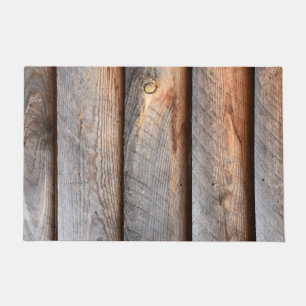 Old Weathered Wood Boards Doormat