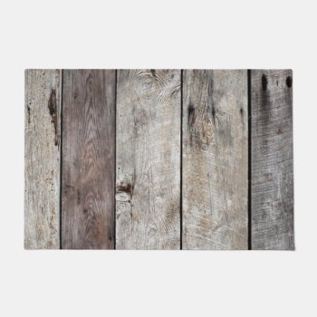 Old Weathered Wood Doormat by Impactzone at Zazzle