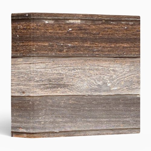 Old Weathered Wooden Exterior Wall of a Farmhouse 3 Ring Binder