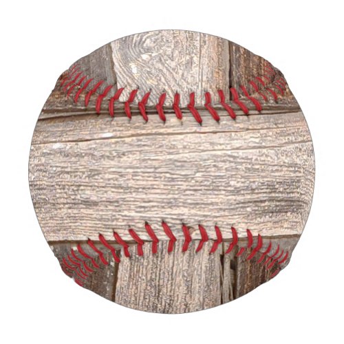 Old Weathered Wooden Exterior Wall of a Farmhouse Baseball