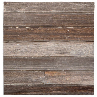 Old Weathered Wooden Exterior Wall of a Farmhouse Cloth Napkin