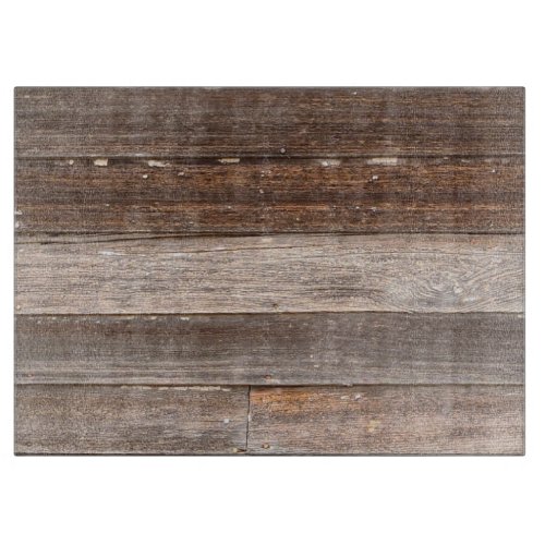 Old Weathered Wooden Exterior Wall of a Farmhouse Cutting Board