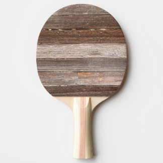 Old Weathered Wooden Exterior Wall of a Farmhouse Ping Pong Paddle