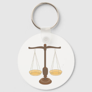 Old Weighing Scale or Balance Beam Keychain