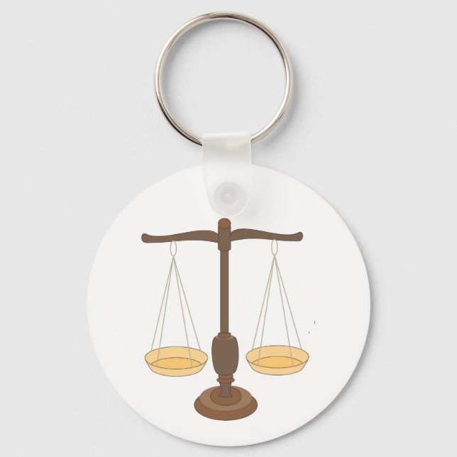 Old Weighing Scale or Balance Beam Keychain (Front)