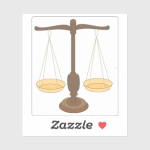 Old Weighing Scale or Beam Balance Sticker