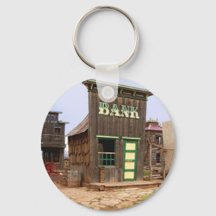 Old West Bank color keychain