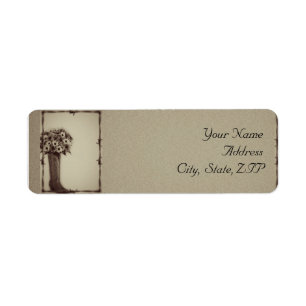 Old West Boot Bouquet Vintage Label