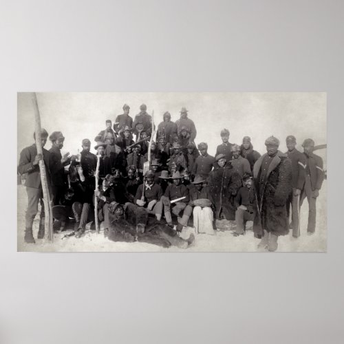 OLD WEST BUFFALO SOLDIERS 1890 POSTER
