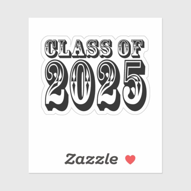 Old West Class of 2025 Graduation Sticker (Sheet)