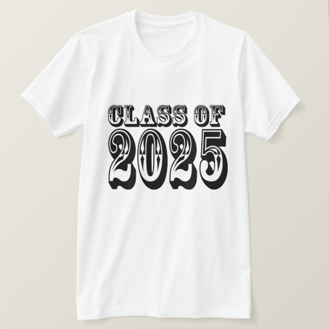 Old West Class of 2025 Graduation T-Shirt (Design Front)