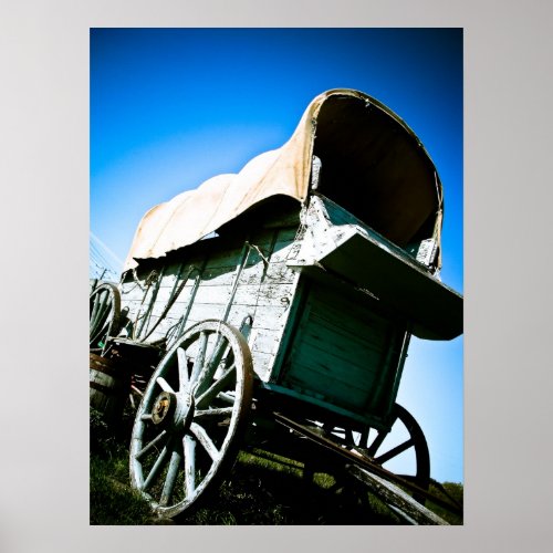 Old West Covered Wagon 06 Poster
