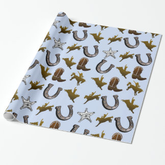 Old West Cowboy Rodeo Wrapping Paper