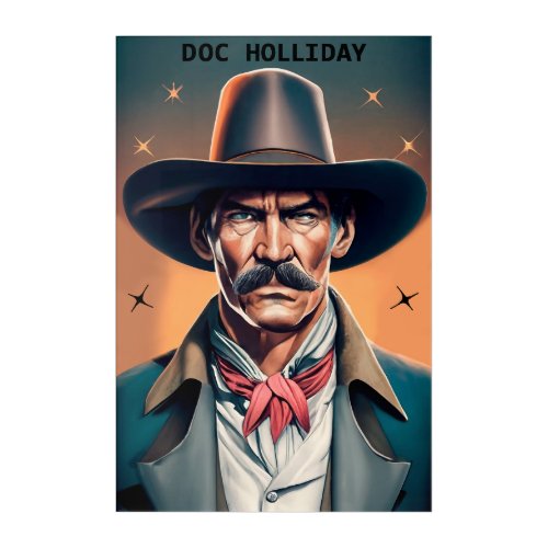 Old West Legend Doc Holliday Acrylic Print