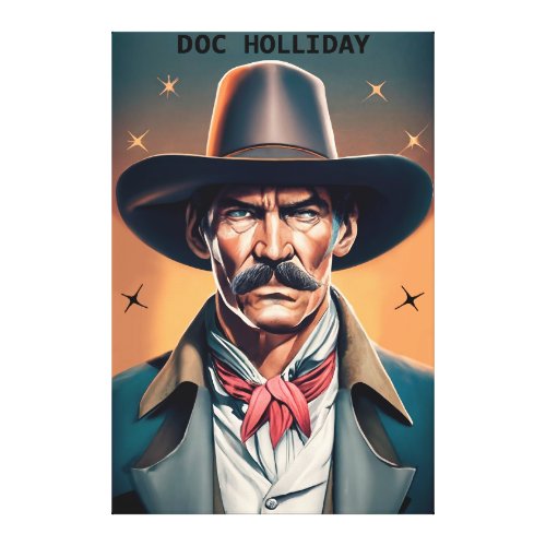 Old West Legend Doc Holliday Canvas Print