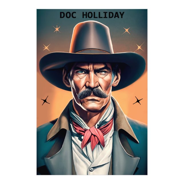 Old West Legend Doc Holliday Photo Print (Front)