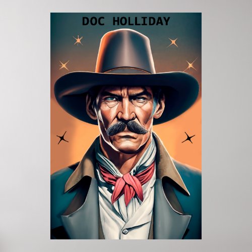 Old West Legend Doc Holliday Poster