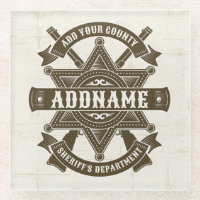 Old West Sheriff Deputy Rifles Badge Personalized