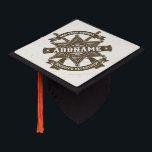 Old West Sheriff Deputy Rifles Badge Personalized Graduation Cap Topper<br><div class="desc">Personalized ADD NAME Old West Sheriff Deputy Badge and Rifles Design -  Customize with your Name or Custom Text!  *Expanded License PO 8/21/23*</div>