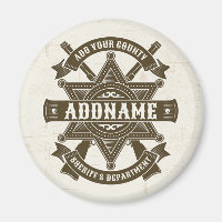 Old West Sheriff Deputy Rifles Badge Personalized