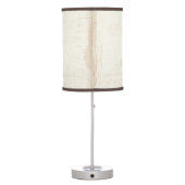 Old West Sheriff Deputy Rifles Badge Personalized Table Lamp (Back)