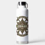 Old West Sheriff Deputy Rifles Badge Personalized Water Bottle<br><div class="desc">Personalized ADD NAME Old West Sheriff Deputy Badge and Rifles Design -  Customize with your Name or Custom Text!  *Expanded License PO 8/21/23*</div>